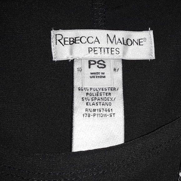 Rebecca Malone Black Print 1 Pc Tank Set - Picture 2 of 4